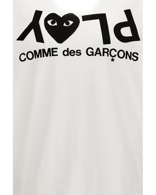 COMME DES GARÇONS PLAY White Item O-Neck Short-Sleeved T-Shirt for men