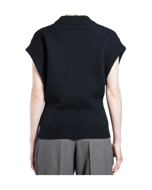 Bottega Veneta Black Knitted Vest