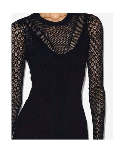 Isabel Marant Black Florie Knitted Maxi Dress