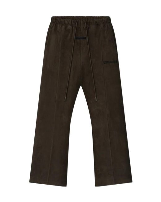 Fear Of God Gray Suede Fleece Flare Pants for men