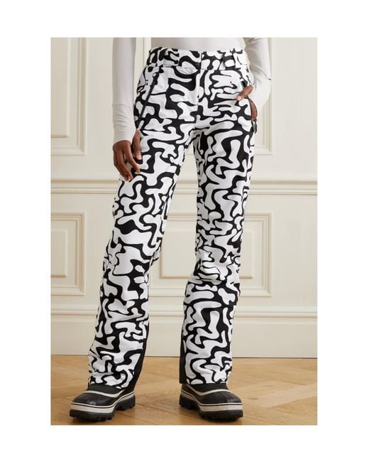 Aztech Mountain White Printed Padded Ski Pants