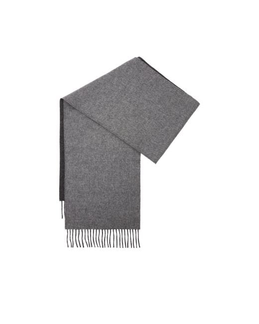 Loewe Multicolor Logo Patch Fringed Edge Scarf