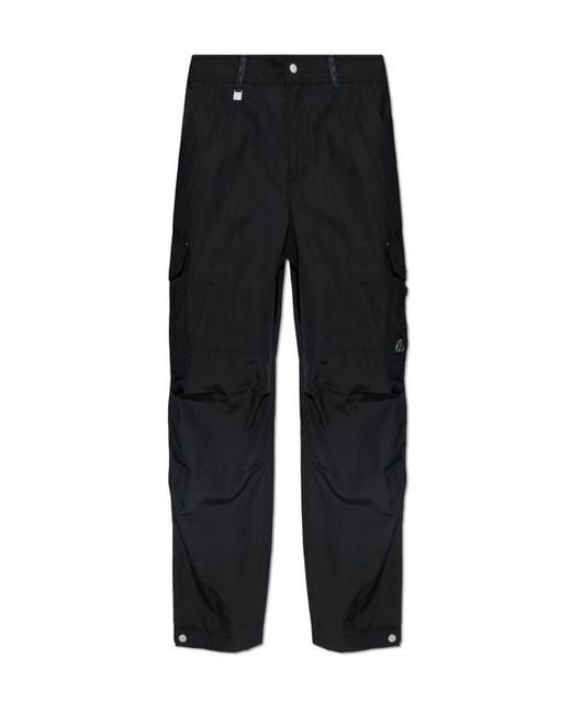 Moose Knuckles Black Zip-Pocket Cargo Pants for men