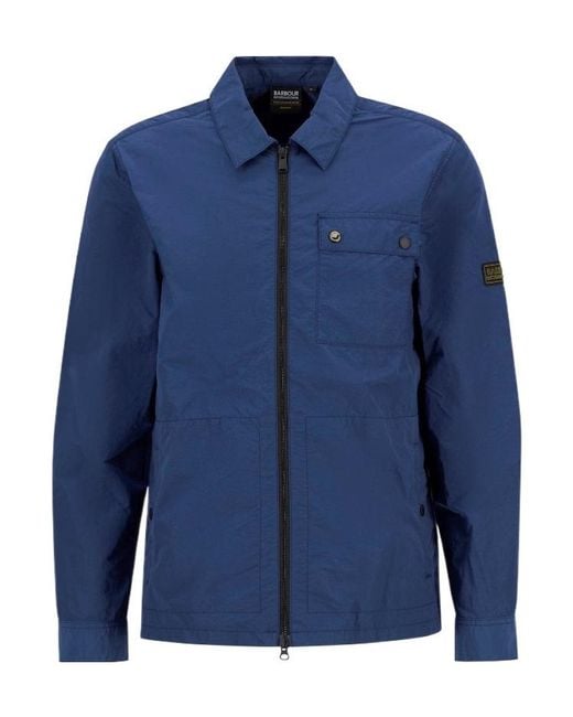 Barbour Blue Shirt-Style Casual Jacket for men
