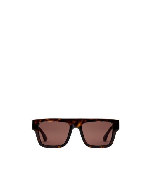 Gucci Brown Square Frame Sunglasses for men