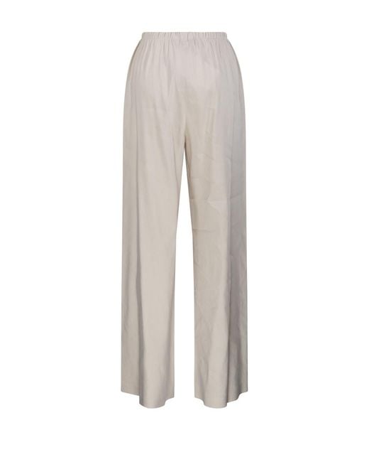 Max Mara Gray Destino Wide-Leg Pants