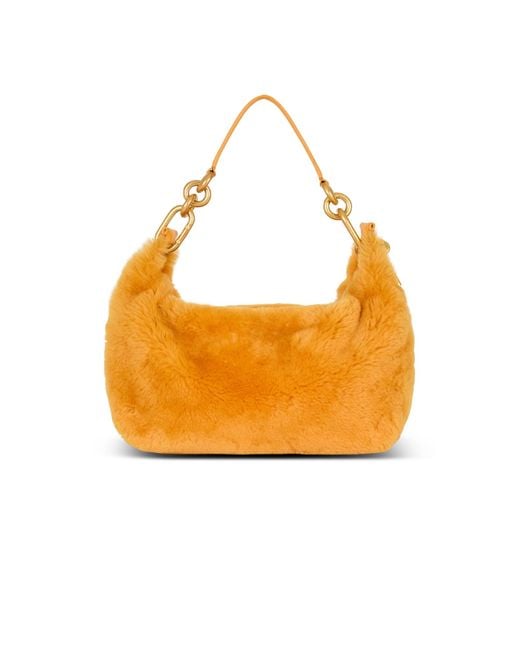 Balmain Orange Medium Sync Bag