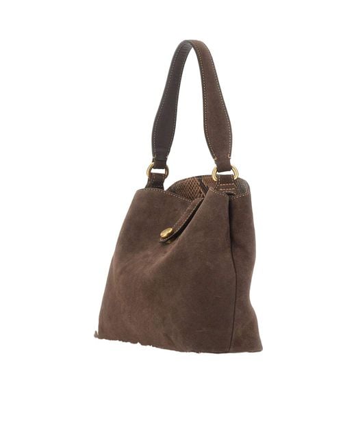 Gianni Chiarini Brown Fiona Top Handle Shoulder Bag