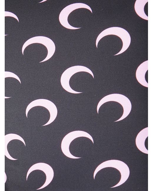MARINE SERRE Blue Moon Print Top