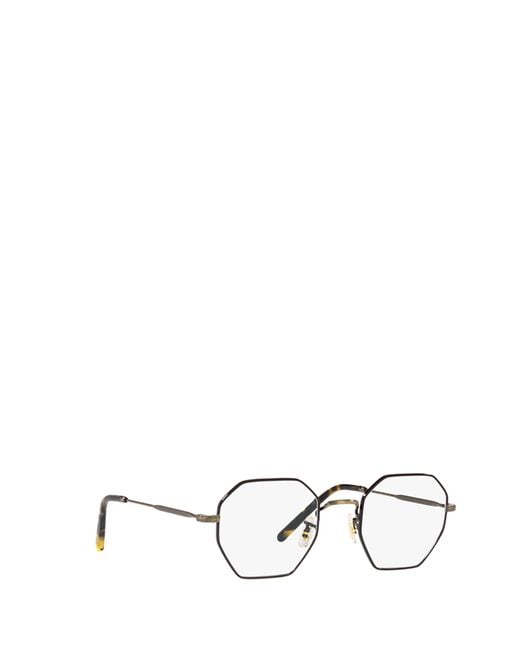 Oliver Peoples White Holender Geometric-Frame Glasses for men