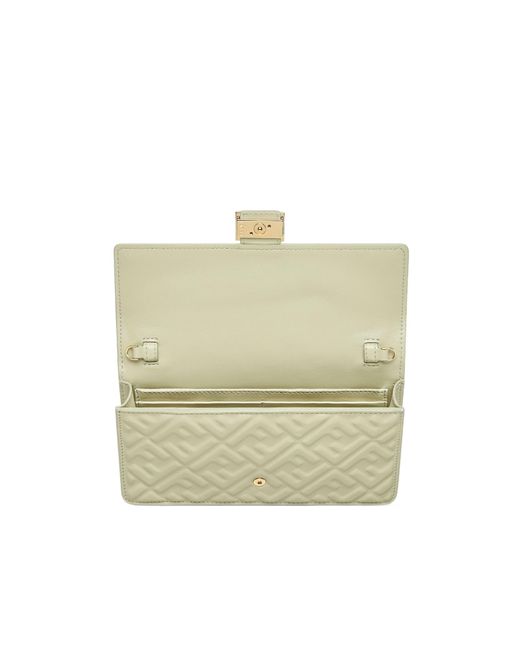Fendi Metallic Wallet Logo Embossed Wallet On Chain