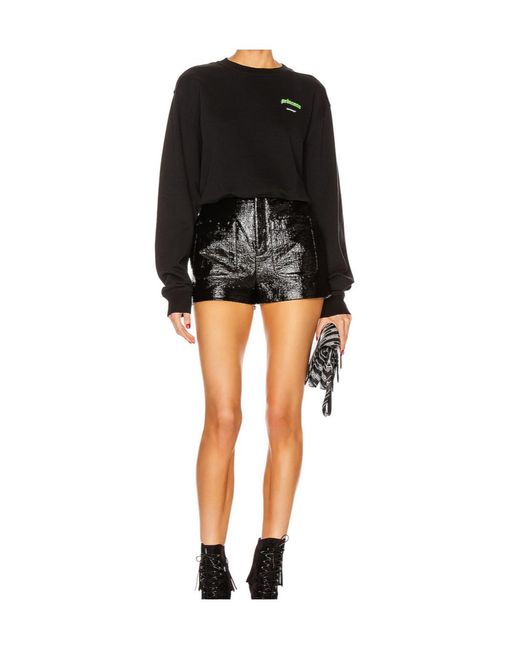 Off-White c/o Virgil Abloh Black Princess Logo Printed Sweater