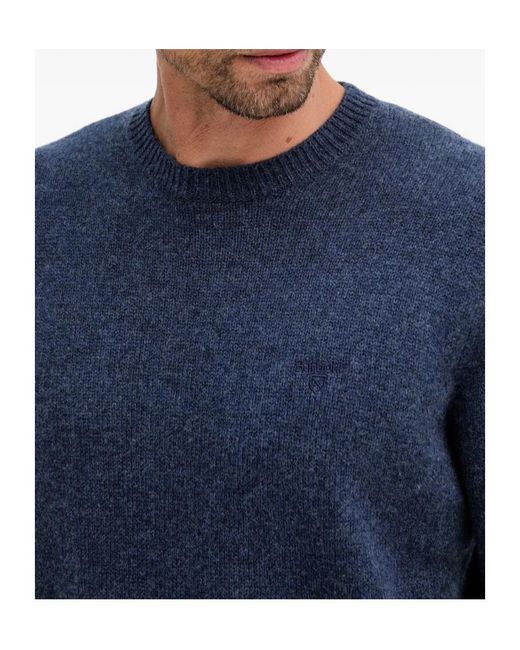 Barbour Blue Crew-Neck Sweater for men