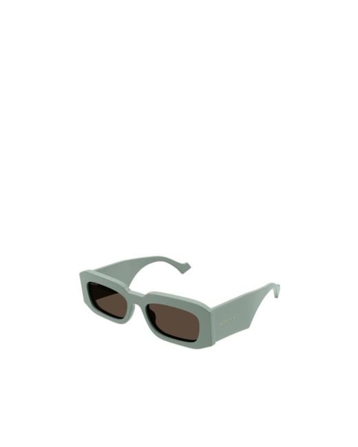 Gucci Green Eyewear Rectangular Frame Sunglasses for men