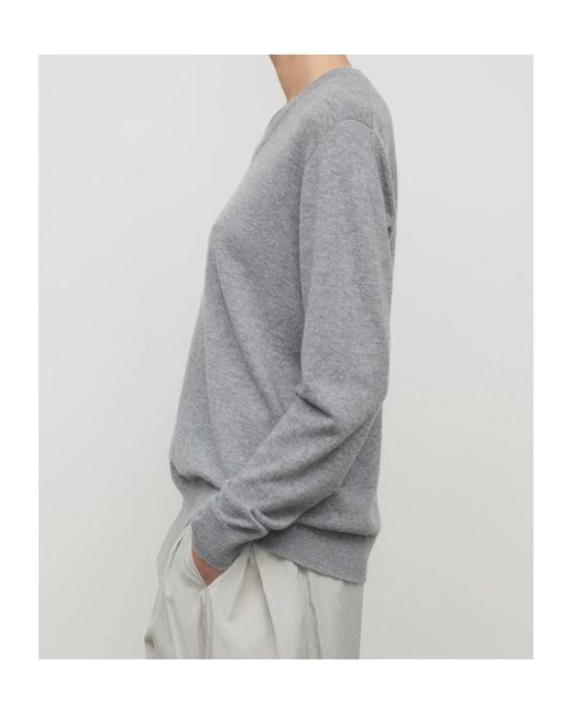 The Row Gray Nian Knitted Sweater
