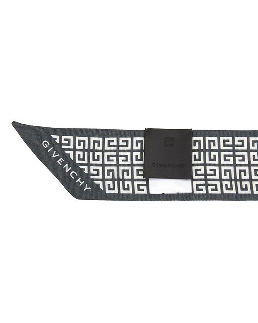 Givenchy Black Pattern Scarf