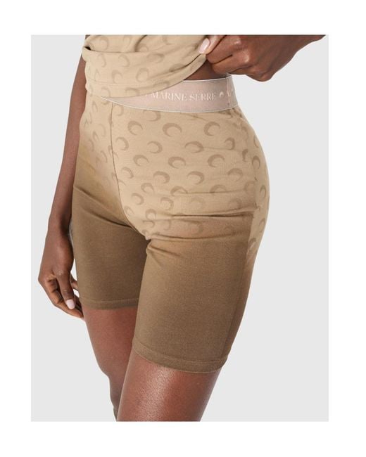 MARINE SERRE Natural Moon Pattern Shorts