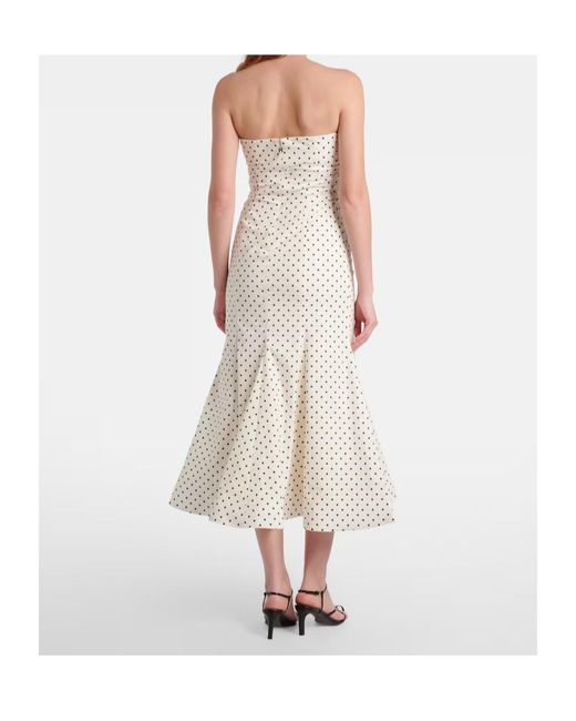 ROTATE BIRGER CHRISTENSEN White Amadelle Cotton-Blend Midi Dress