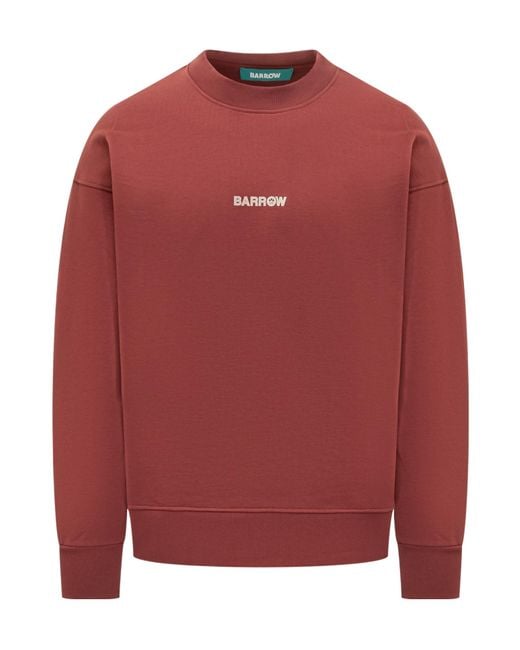 Barrow Red Logo Sweatshirt for men