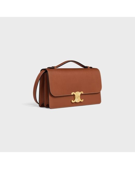 Céline Brown Medium Triomphe Folio