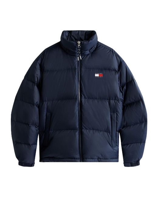 Tommy Hilfiger Blue Tommy Jeans Water Repellent Ripstop Alaska Puffer Jacket for men