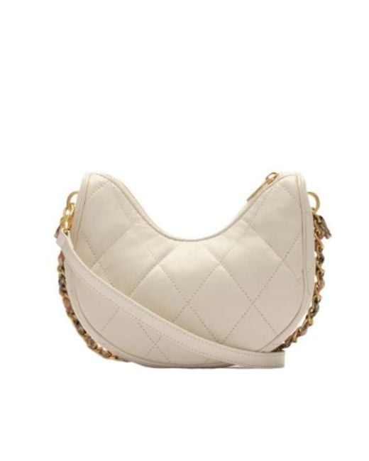 Burberry White Horseshoe Chain Bag
