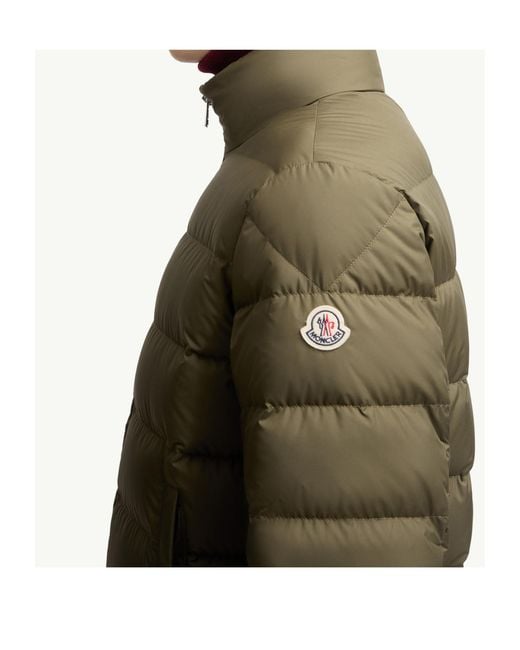 Moncler Green Baudinet Zip-Up Short Padded Jacket for men