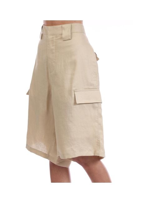 Off-White c/o Virgil Abloh Natural Minimalist Straight-Leg Shorts for men