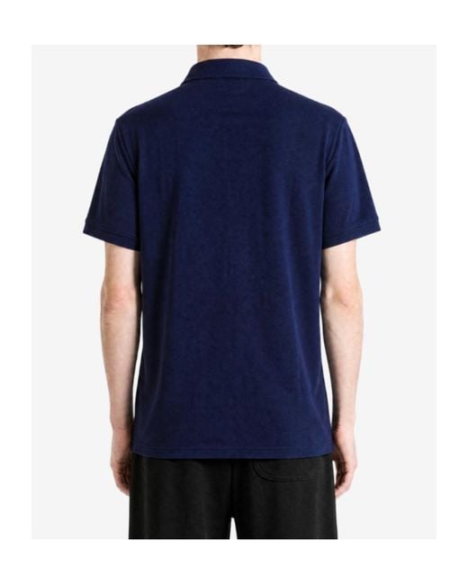 Polo Ralph Lauren Blue Macro Piquet Polo Shirt for men