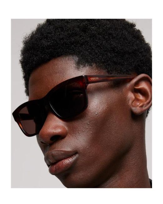 Gucci Multicolor Rectangular-Frame Sunglasses for men