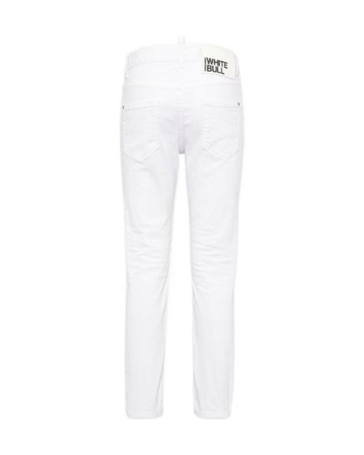 DSquared² White Dyed Cool Girl Jeans