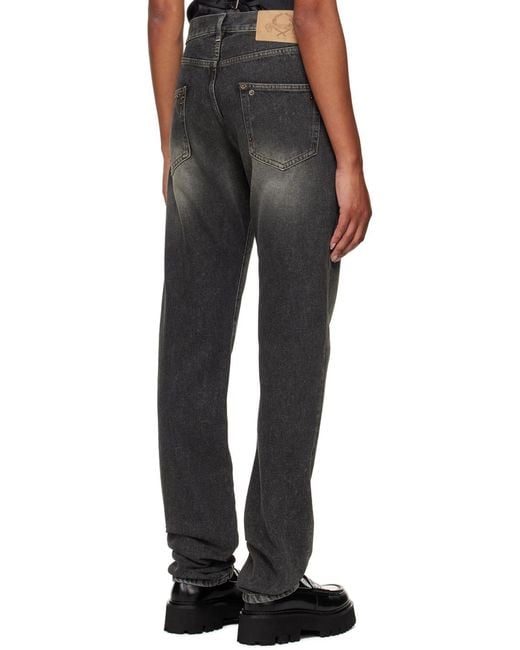 Moschino Gray Belt Loop Jeans