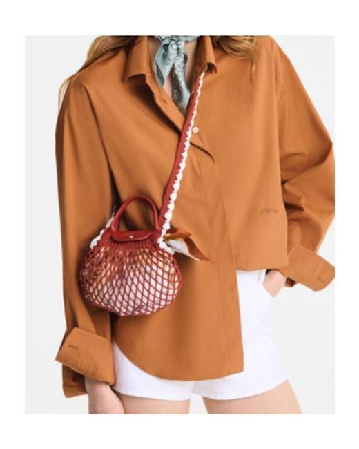 Longchamp Red Le Pliage Collection Xs Crossbody Bag