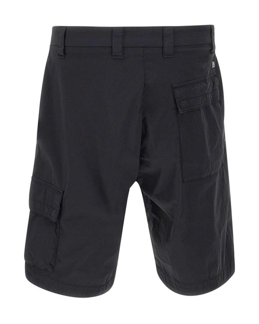 C P Company Blue Lens Pocket Cargo Shorts for men
