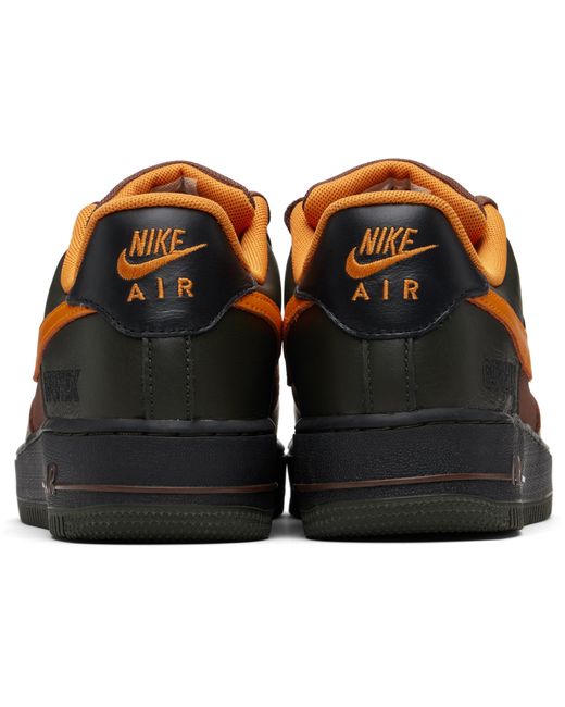 Nike Brown Air Force 1 Gore-Tex Logo-Detailed Sneakers for men