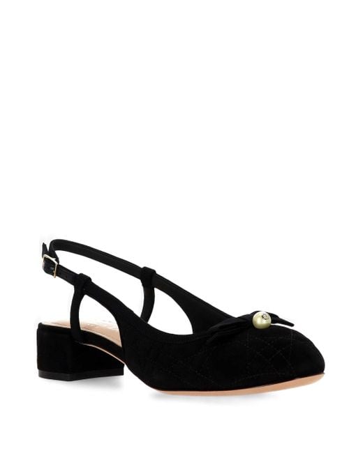 Dior Black Ballet Slingback Pumps