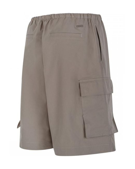 Herno Gray Drawstring Shorts