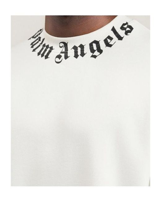 Palm Angels White Sweatshirts for men