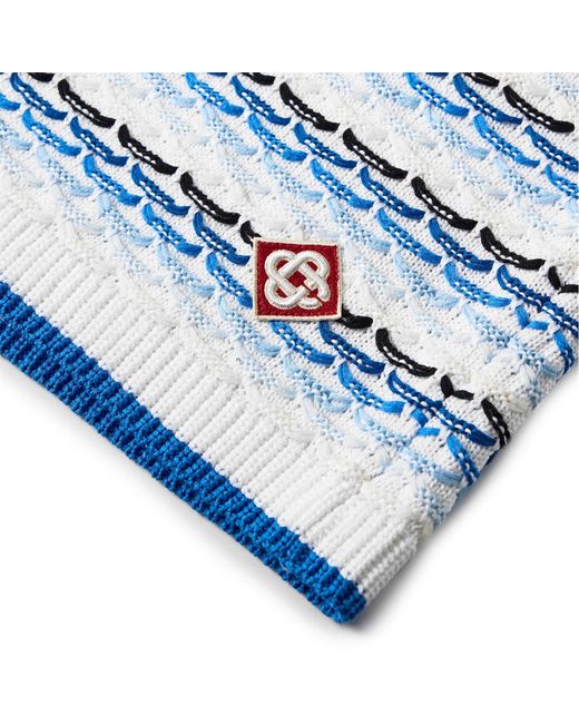 Casablanca Blue Logo Patch Shorts for men