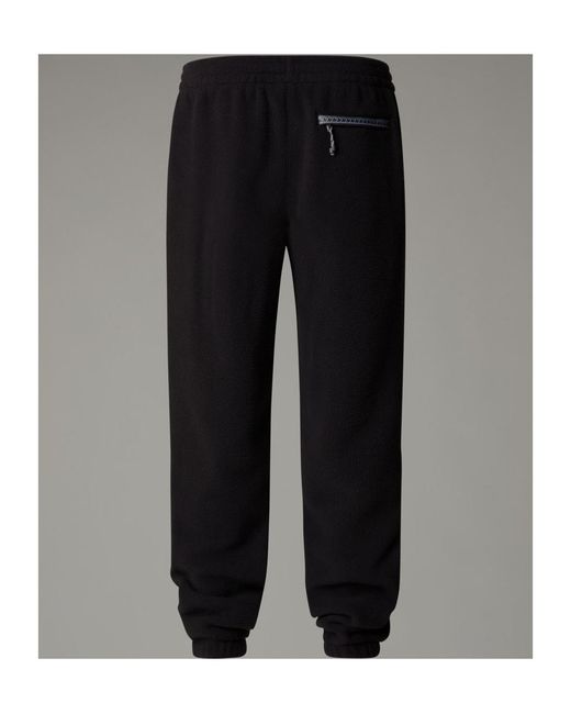 The North Face Black Logo Embroidered Fleece Pants for men