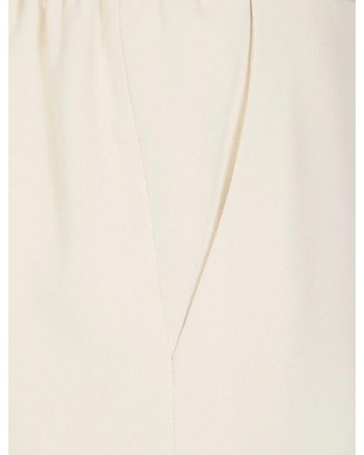 Elisabetta Franchi White Belted Trousers