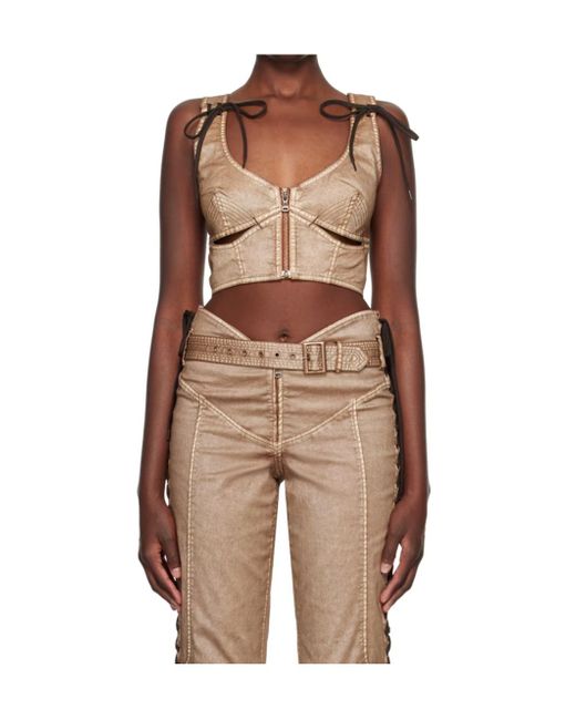 Jean Paul Gaultier Brown Knwls Edition Vest