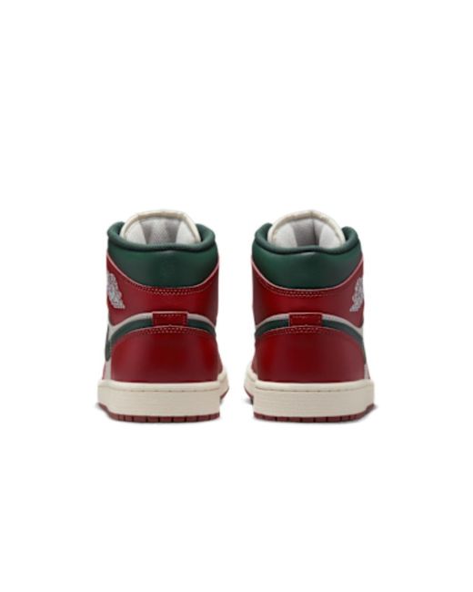 Nike Red Air Jordan 1 Mid Sneakers for men