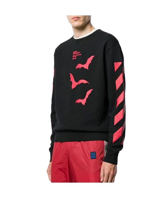 Off-White c/o Virgil Abloh Red Logo Printed Hoodie for men
