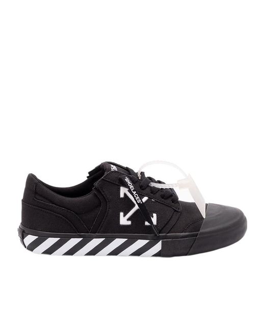 Off-White c/o Virgil Abloh Black Vulc Undercut Low-Top Sneakers for men