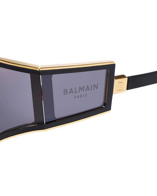 Balmain Blue Eyewear Fleche Oversized Sunglasses