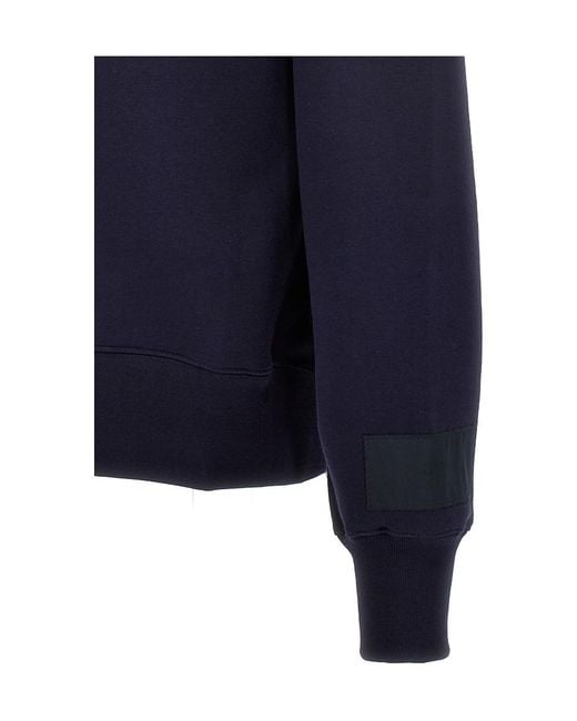 AMI Blue Crewneck Long-Sleeved Sweatshirt for men