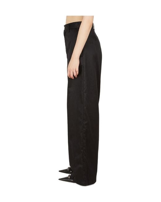 Balenciaga Black Drop-Crotch Wide-Leg Trousers