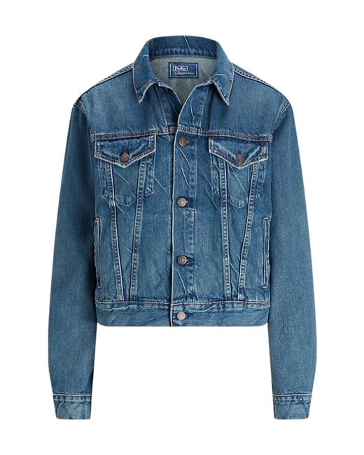 Polo Ralph Lauren Blue Logn Sleeved Buttoned Denim Jacket