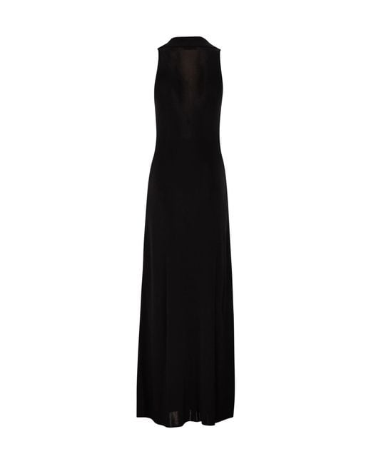 Elisabetta Franchi Black Embellished Knit Dress